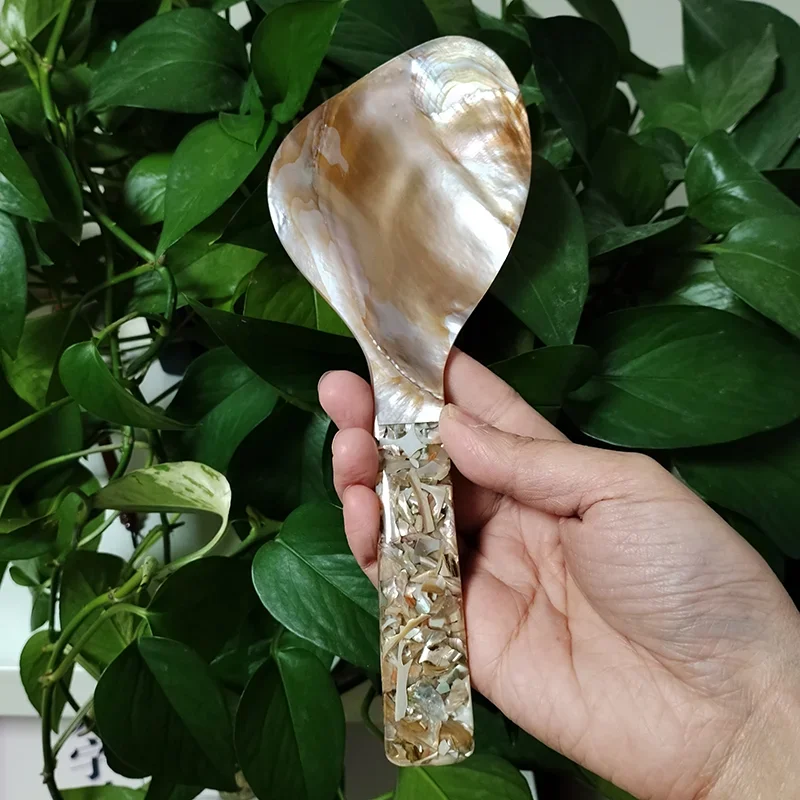 Home Cooking Meals - Doğal Sedef Pirinç Kaşığı 22cm Isıya