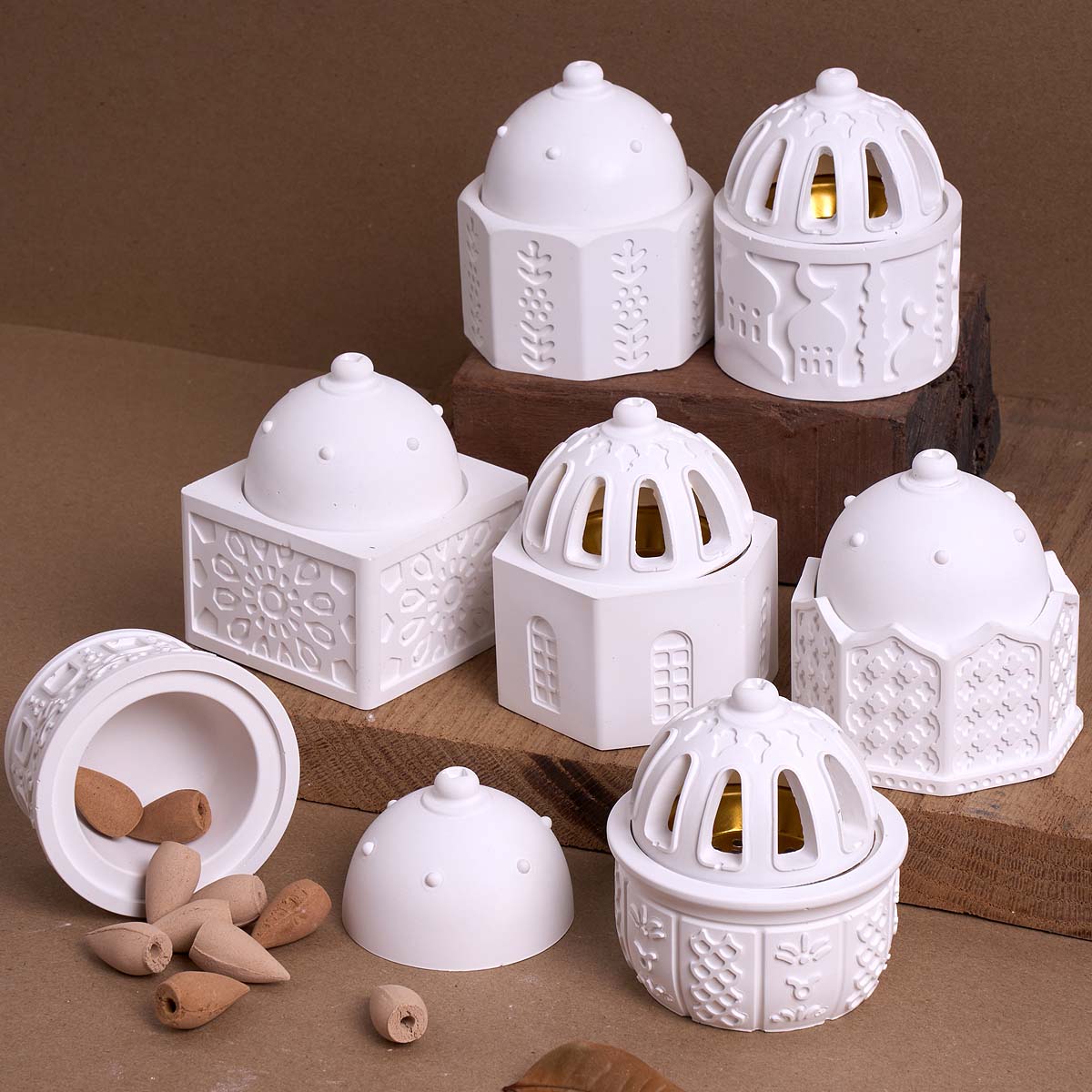 Idli Steamer Mold - Yuvarlak Kabartmalı Mum Kavanozu Silikon Kalıp