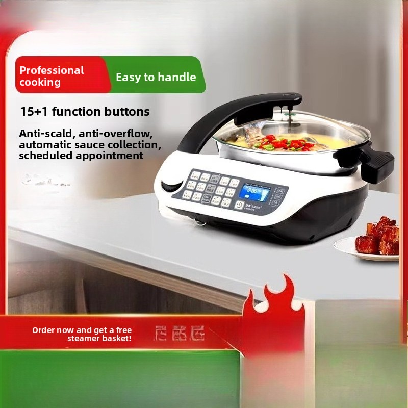 Home Cooking Meals - E15 Akıllı Pişirme Robotu, Büyük Kapasiteli